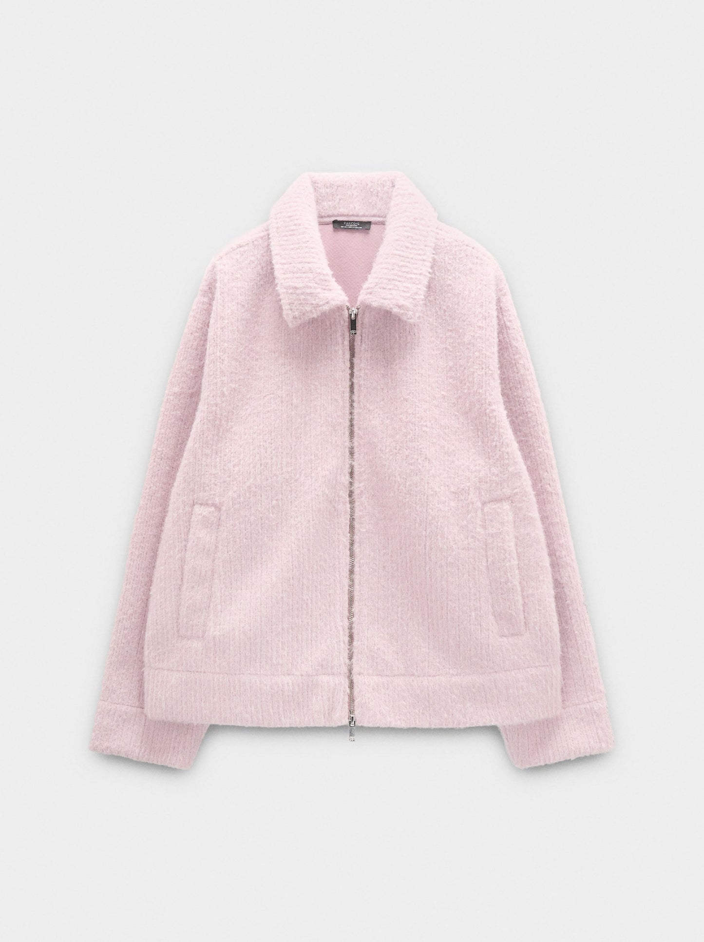 Coat With A Ribbed Texture