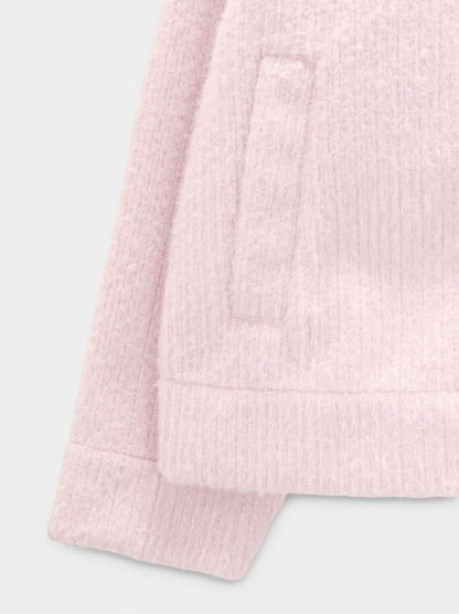 Coat With A Ribbed Texture