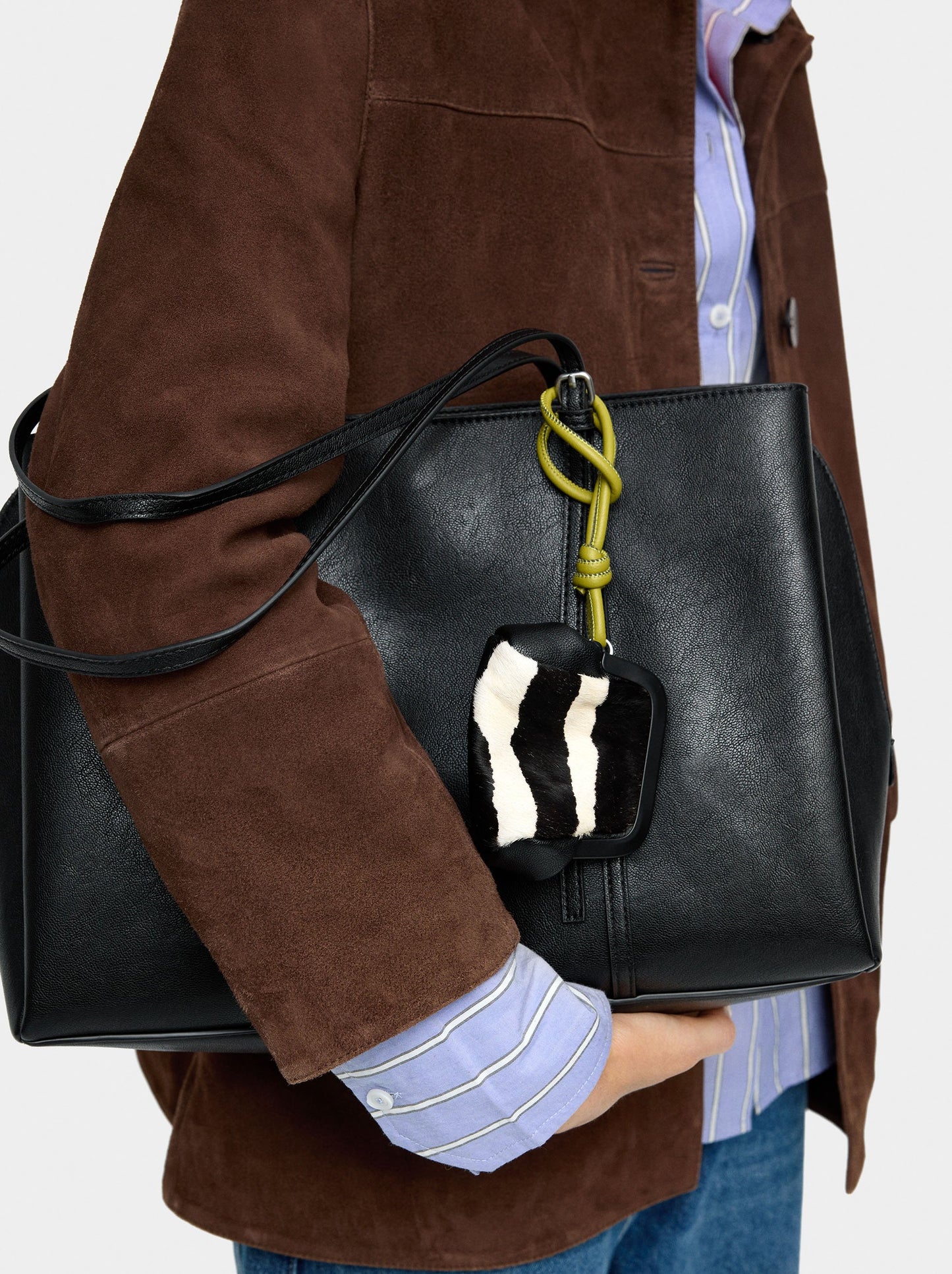 13" Laptop Bag With Leather Shoulder Strap