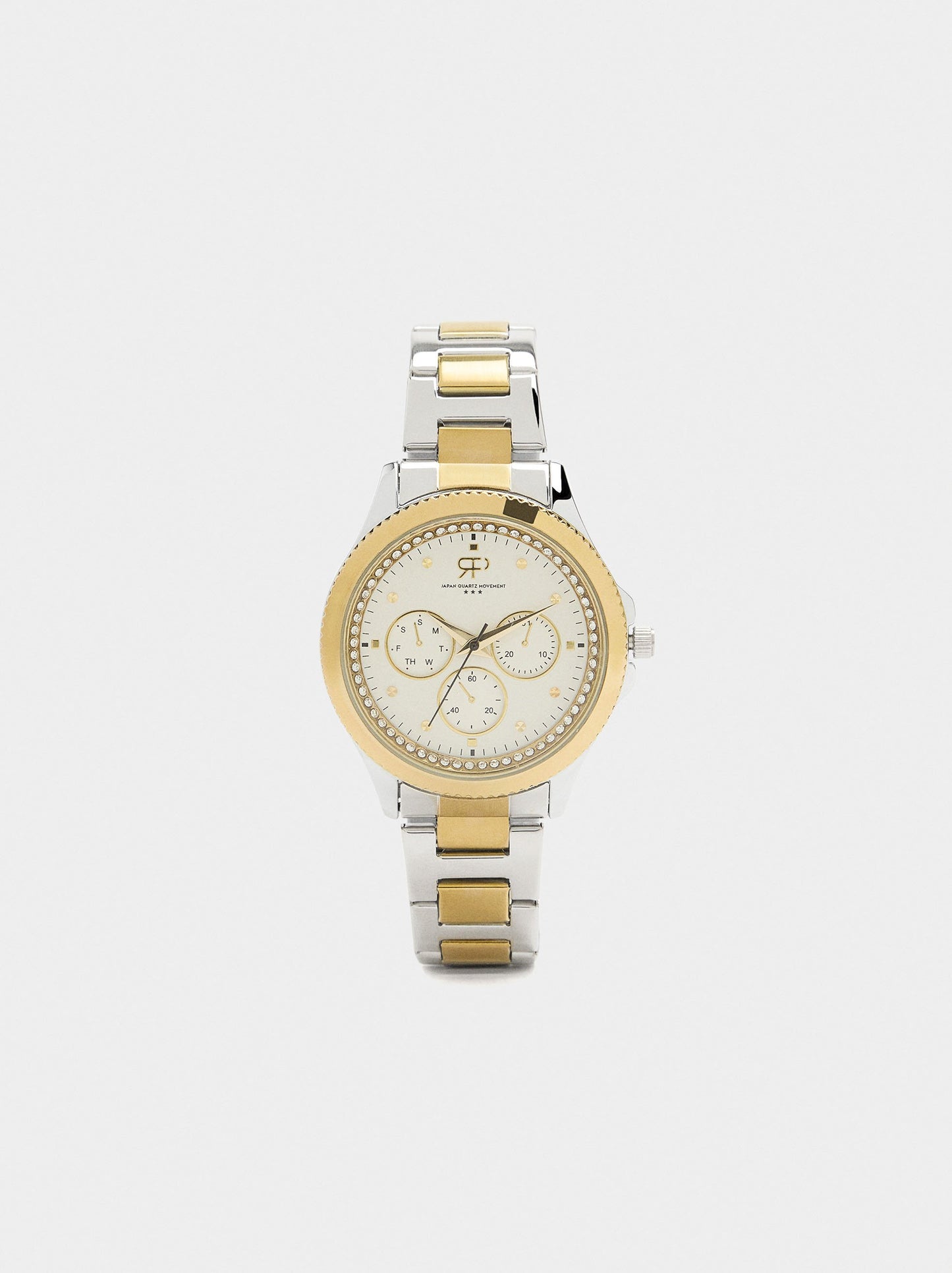 Bicolor Watch With Stainless Steel Bracelet