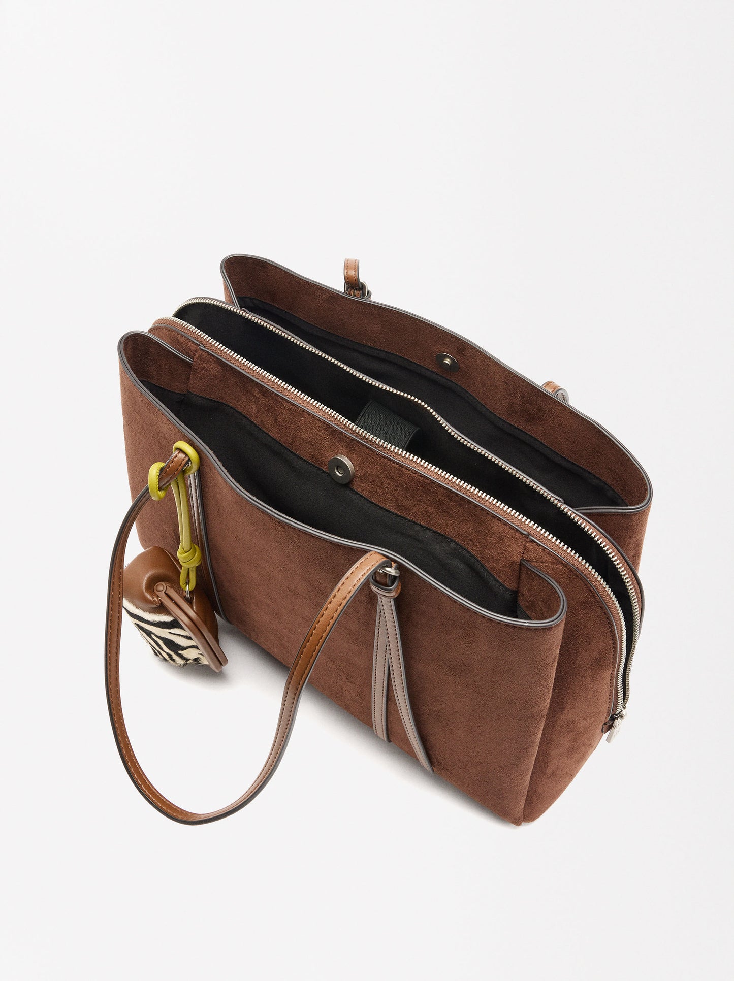 13" Laptop Bag With Leather Shoulder Strap