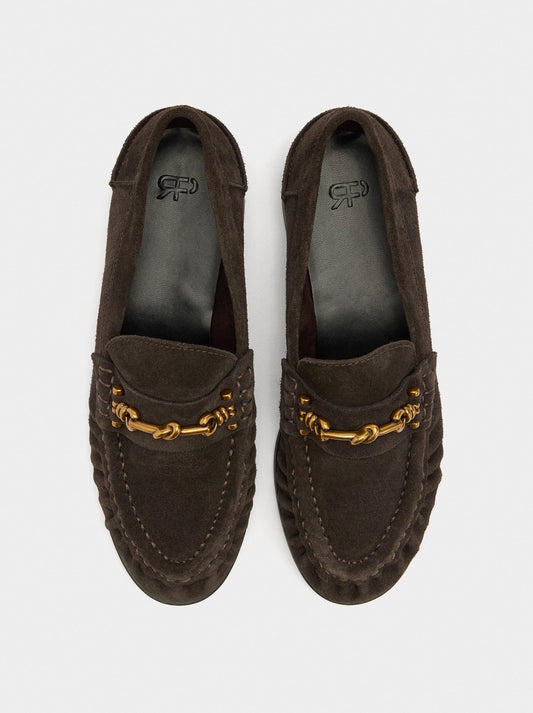 Leather Loafers With Buckle