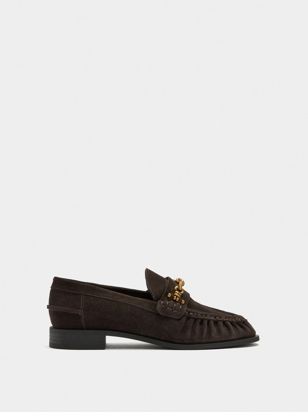 Leather Loafers With Buckle