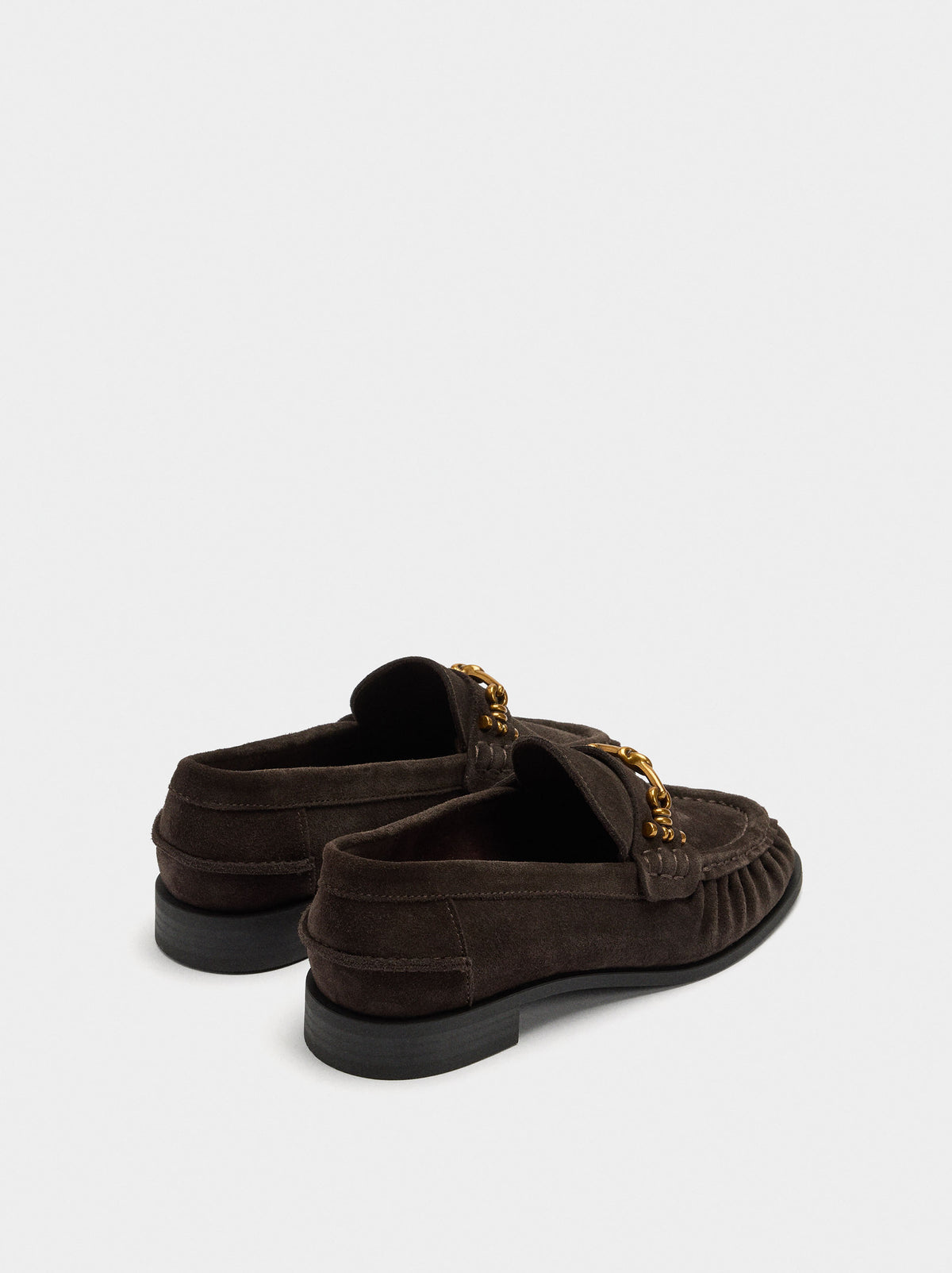 Leather Loafers With Buckle