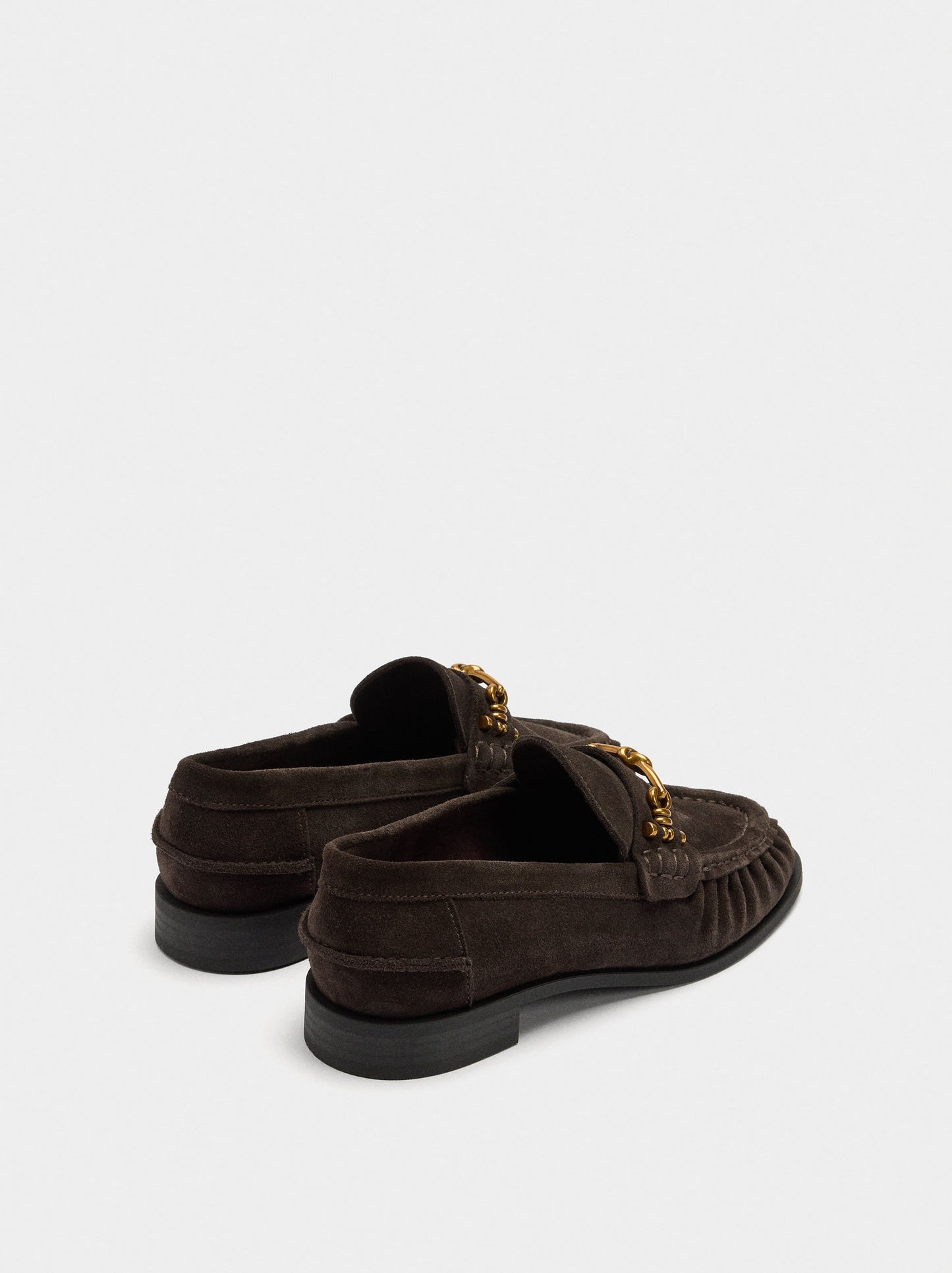 Leather Loafers With Buckle