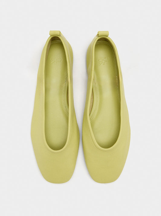 Leather Ballerinas With Strap And Buckle