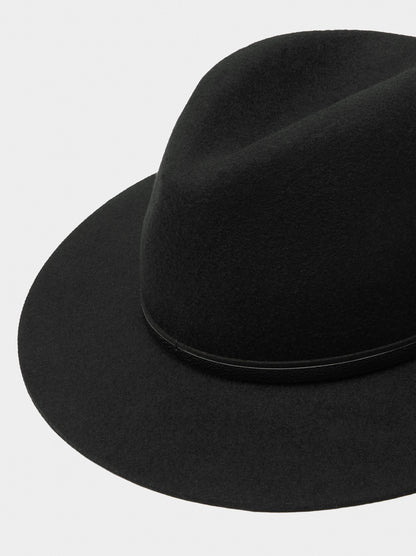 Wool Hat With Belt Detail