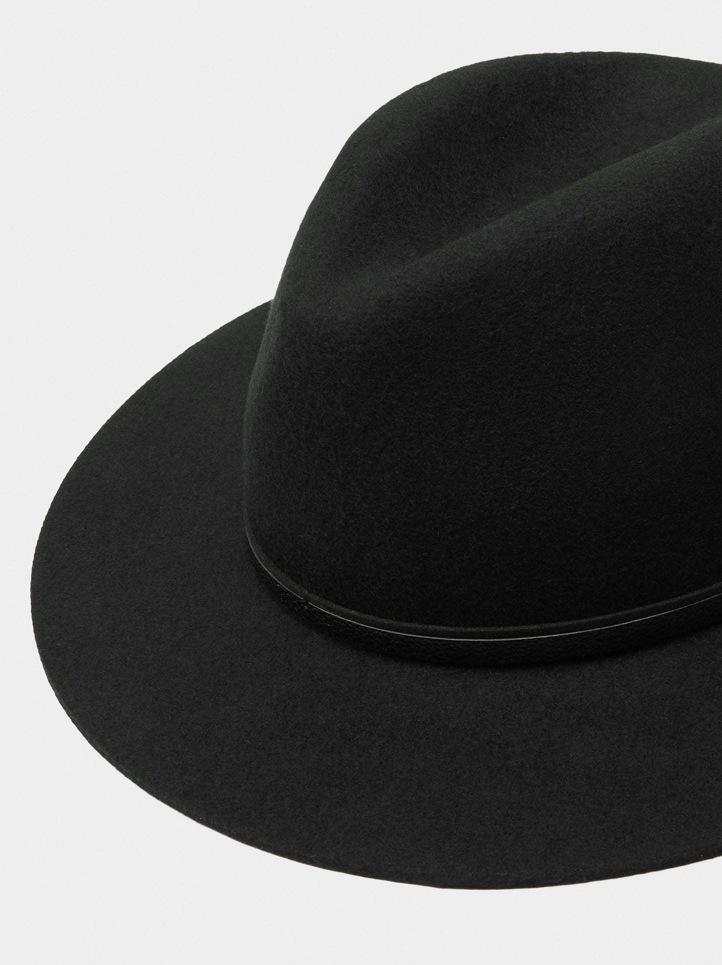 Wool Hat With Belt Detail