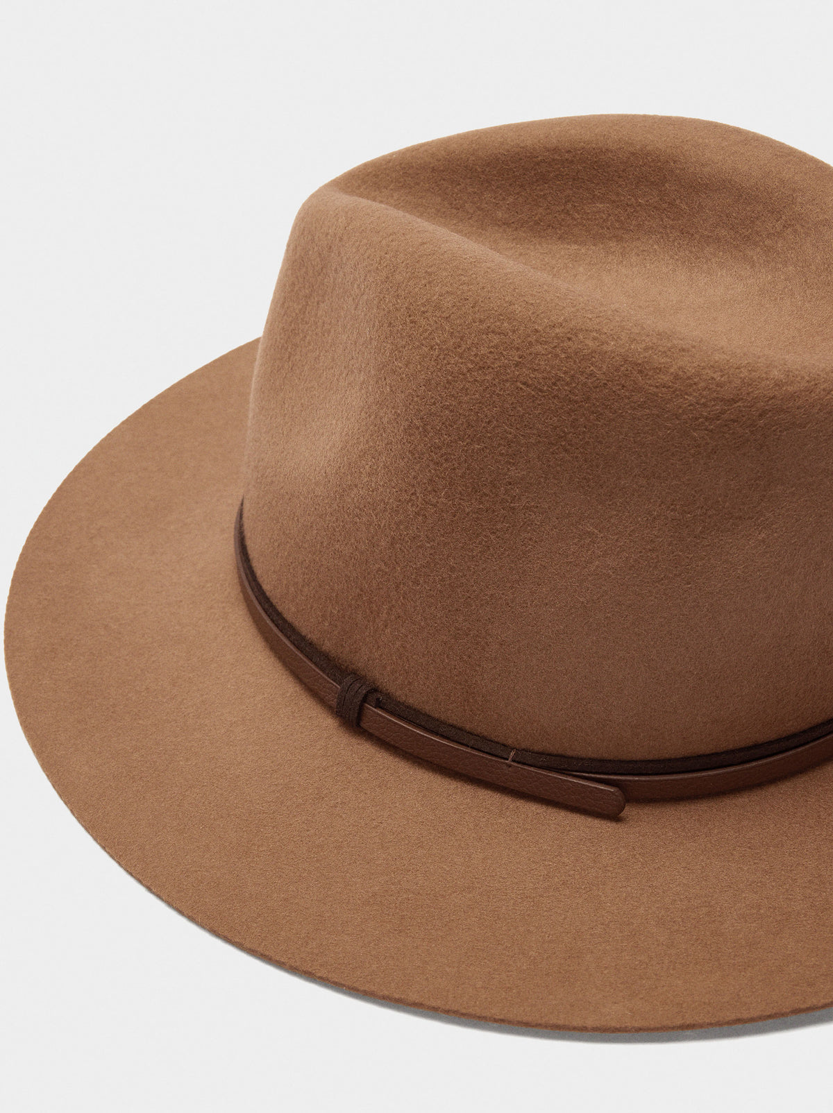Wool Hat With Belt Detail