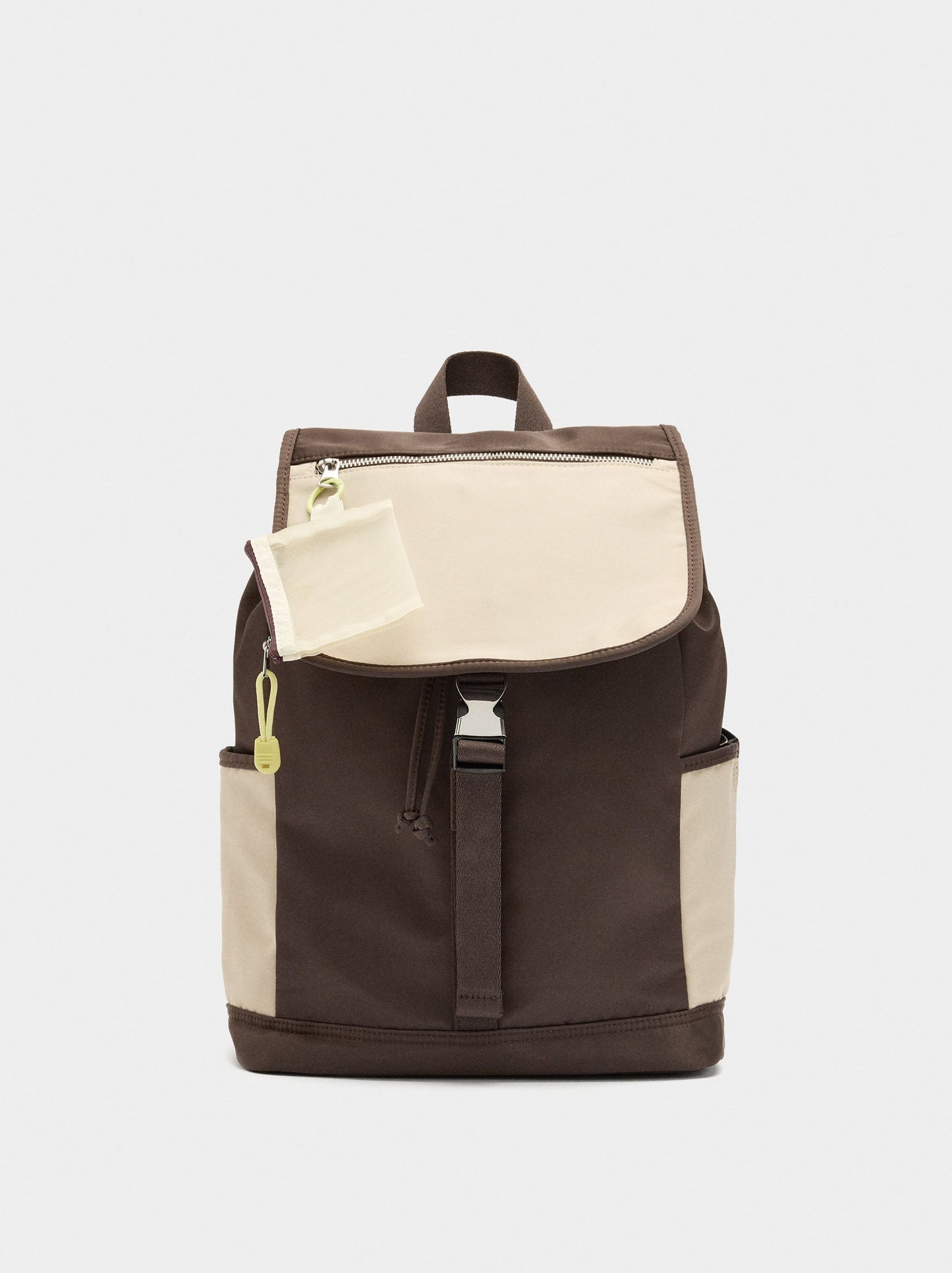 Colour Block Nylon Backpack For 15" Laptop