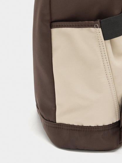 Colour Block Nylon Backpack For 13" Laptop