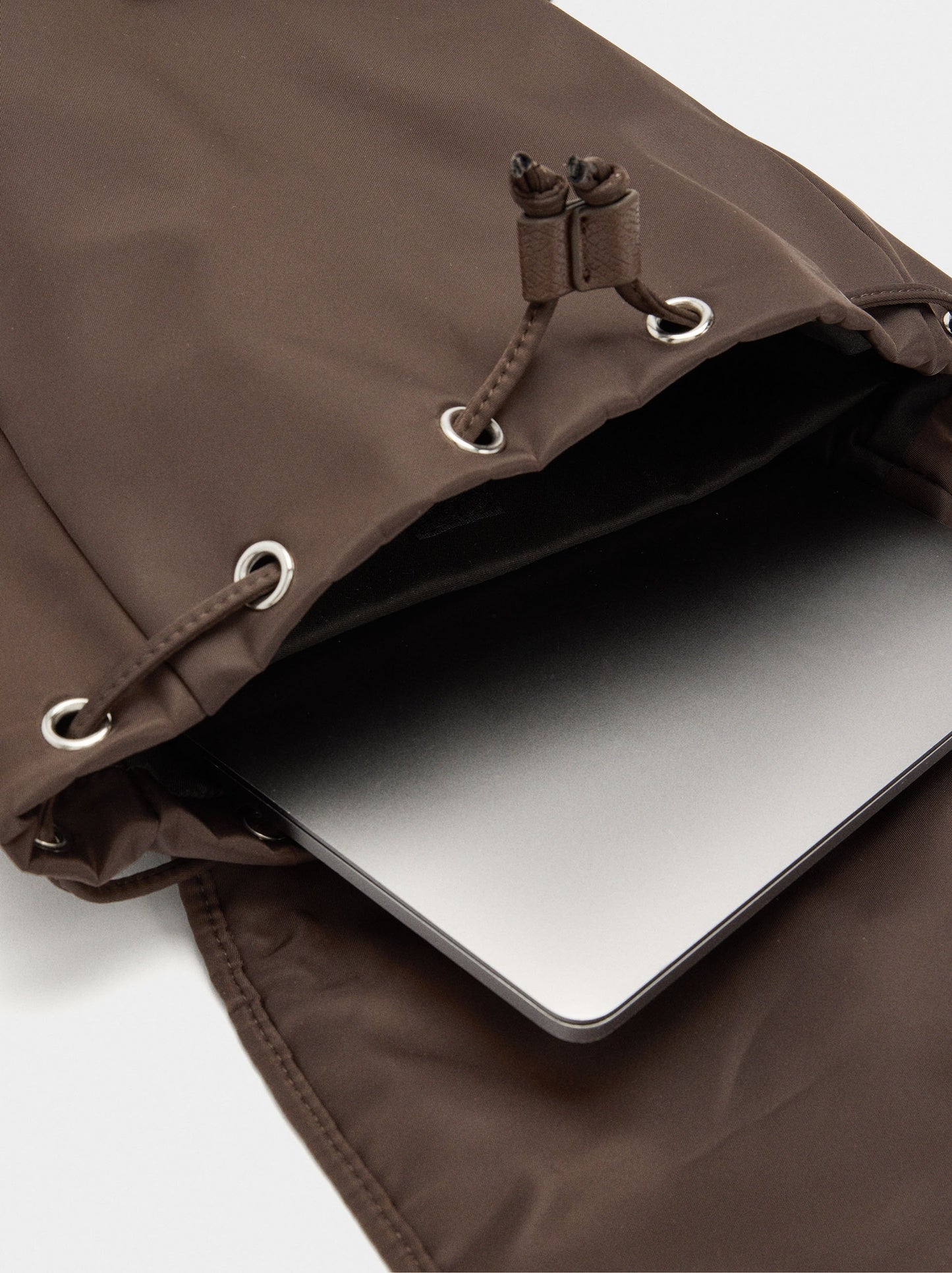 Colour Block Nylon Backpack For 13" Laptop
