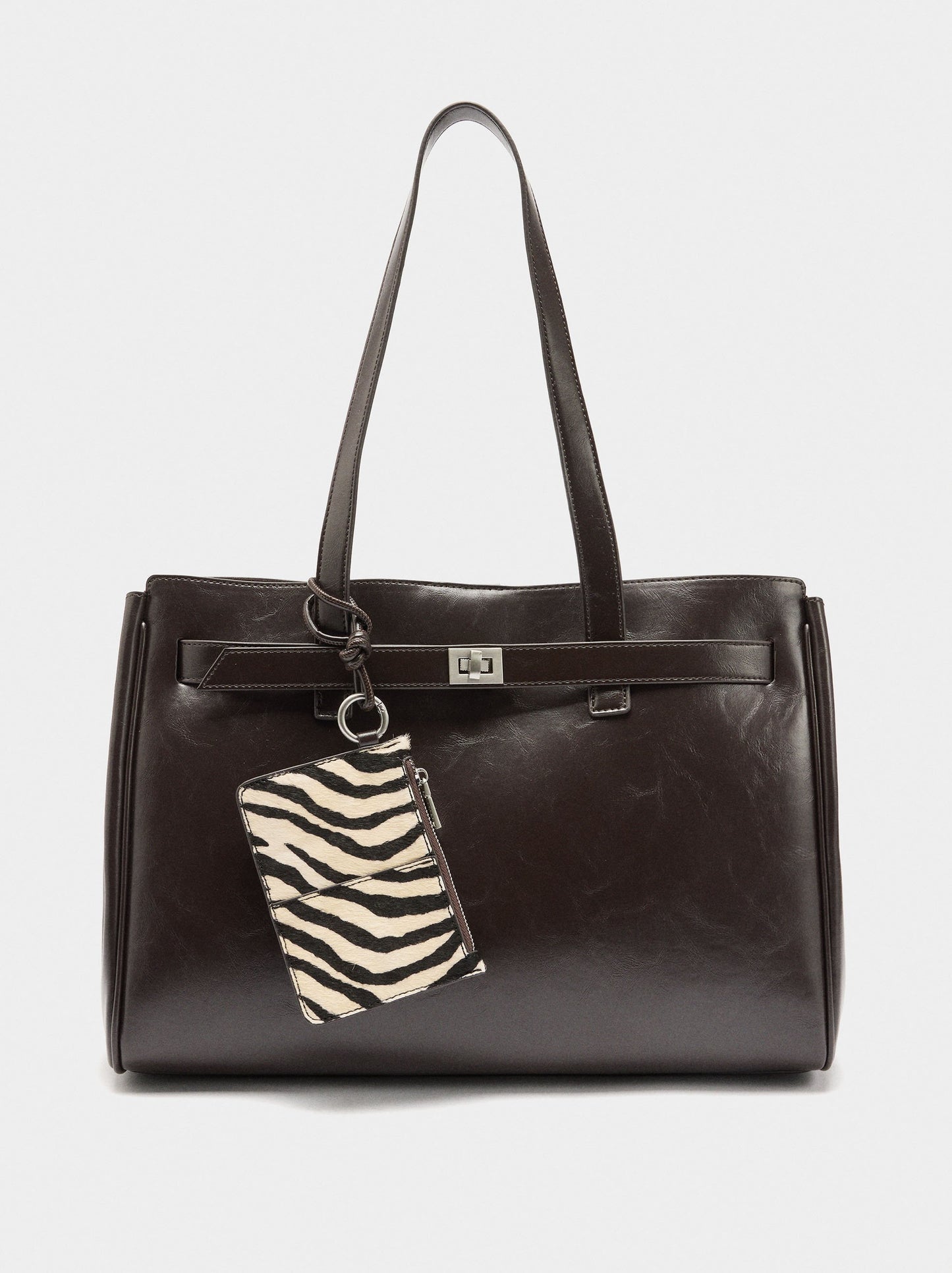 13" Laptop Bag With Leather Shoulder Strap