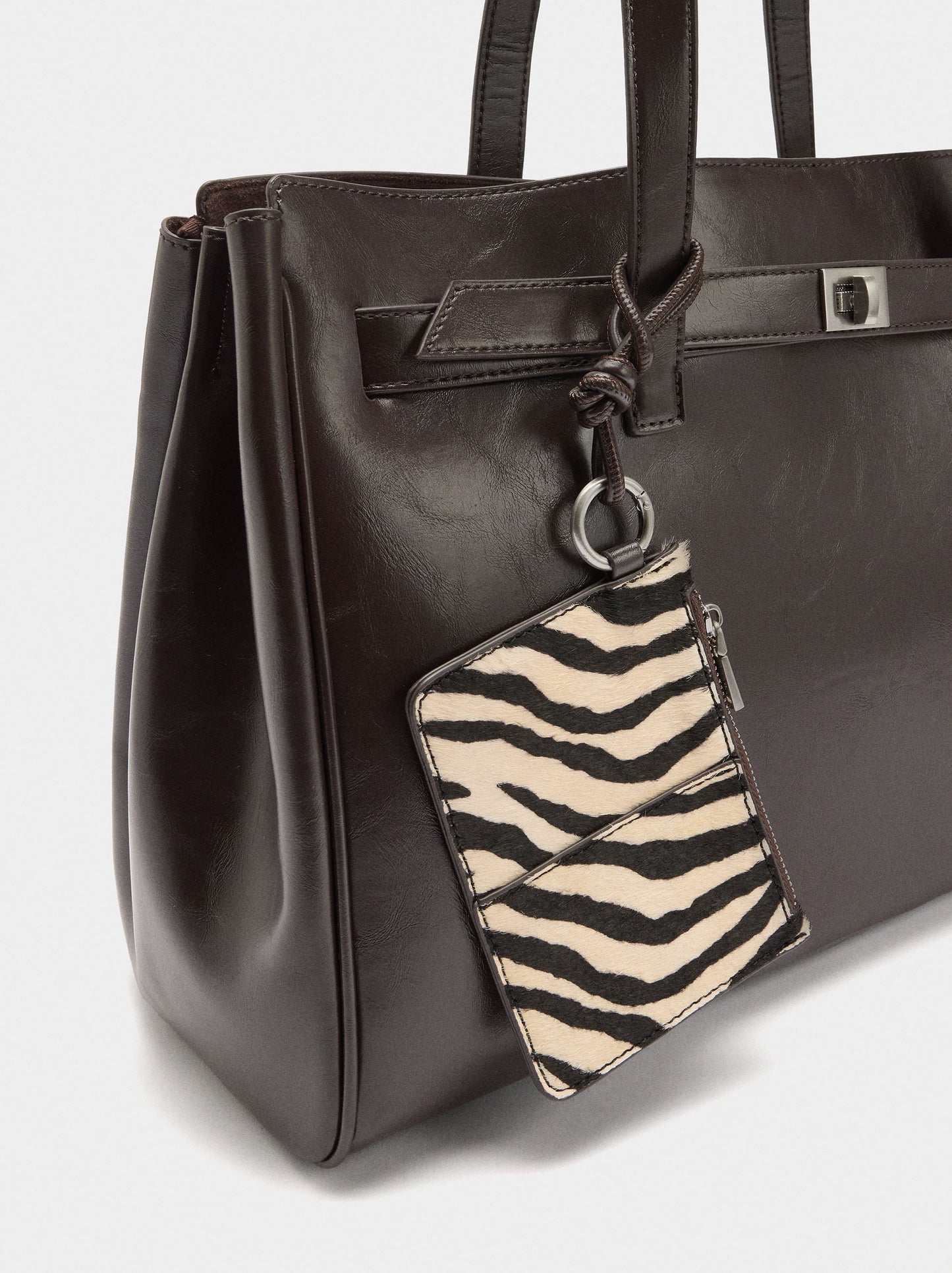 13" Laptop Bag With Leather Shoulder Strap