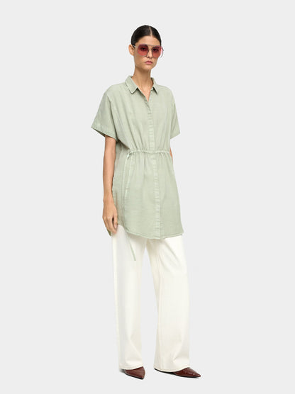 Shirt Dress With 100% Lyocell