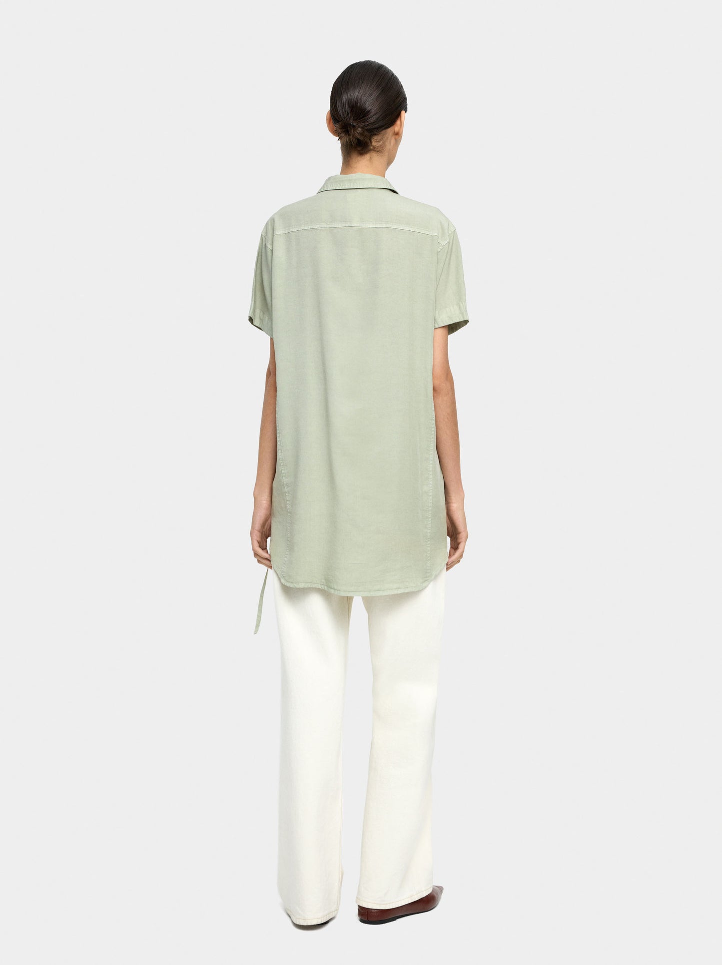 Shirt Dress With 100% Lyocell