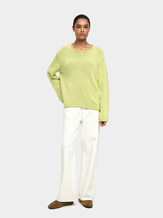 100% Cotton Mesh Knit Sweater