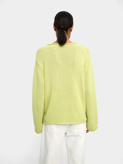 100% Cotton Mesh Knit Sweater