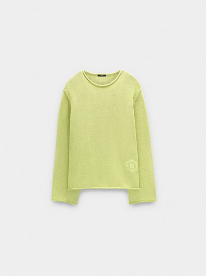 100% Cotton Mesh Knit Sweater