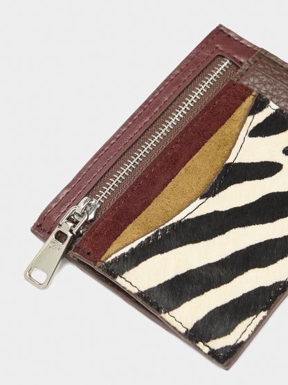 Card Holder With Leather Details