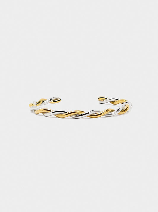 Bicolor Intertwined Bracelet - Stainless Steel