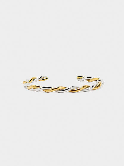 Bicolor Intertwined Bracelet - Stainless Steel