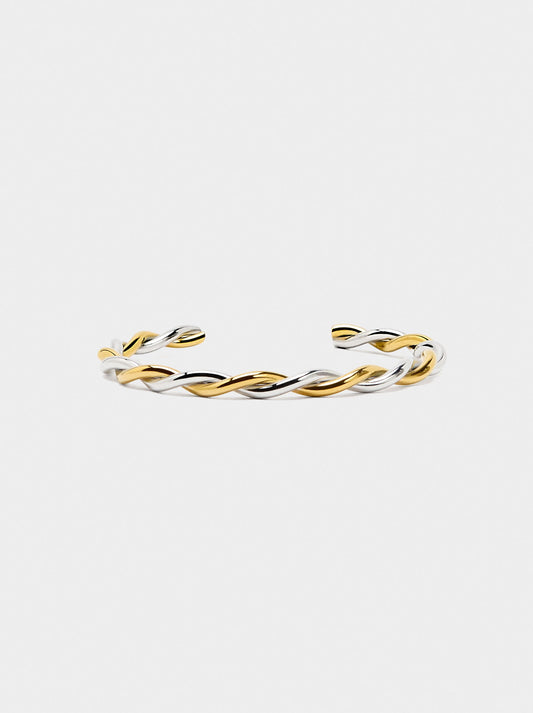 Bicolor Intertwined Bracelet - Stainless Steel