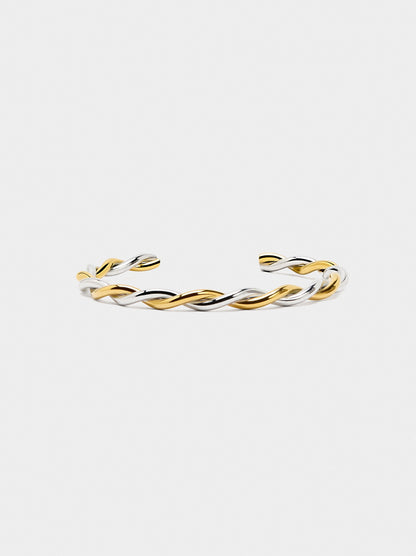 Bicolor Intertwined Bracelet - Stainless Steel
