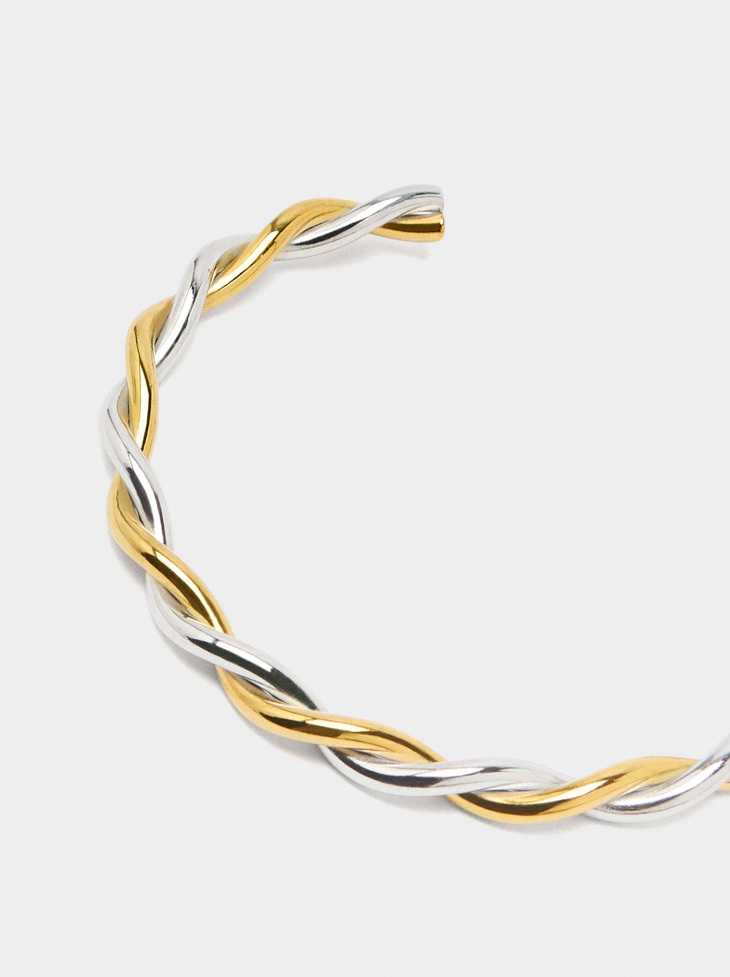 Bicolor Intertwined Bracelet - Stainless Steel