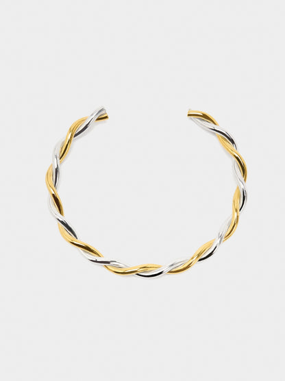 Bicolor Intertwined Bracelet - Stainless Steel