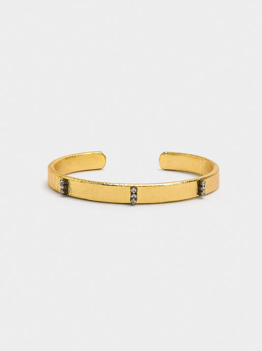 Rigid Bracelet With Crystals