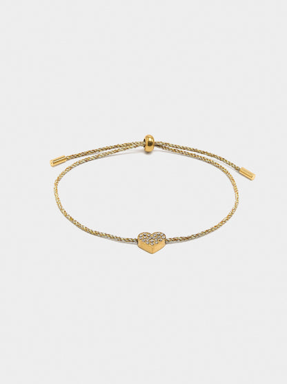 Adjustable Bracelet With Heart