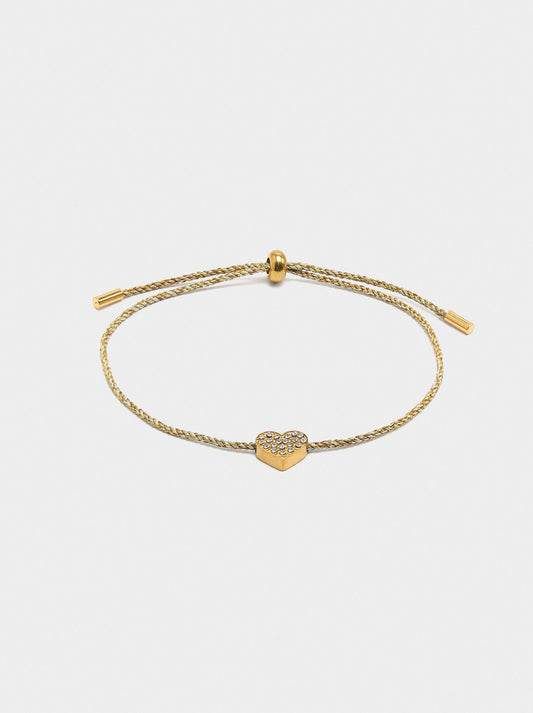 Adjustable Bracelet With Heart