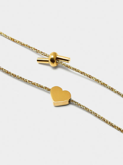 Adjustable Bracelet With Heart