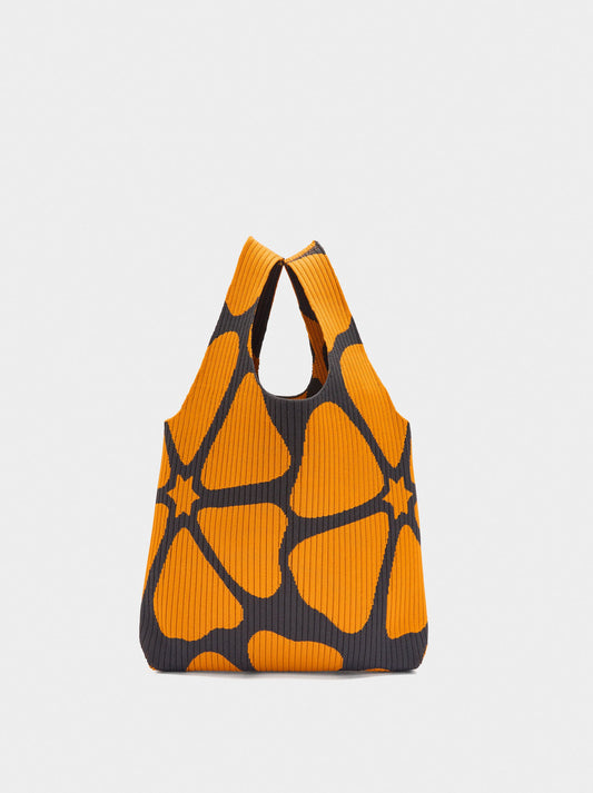 Floral Printed Mesh Bag