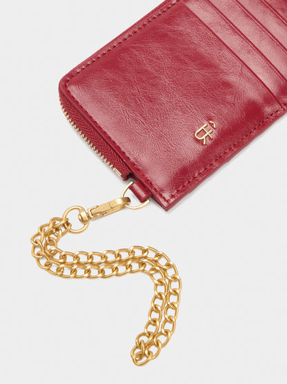 Card Holder With Varnished Effect