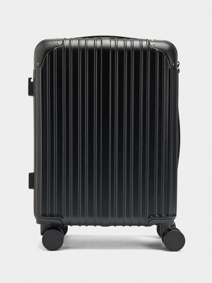 Striped Travel Suitcase