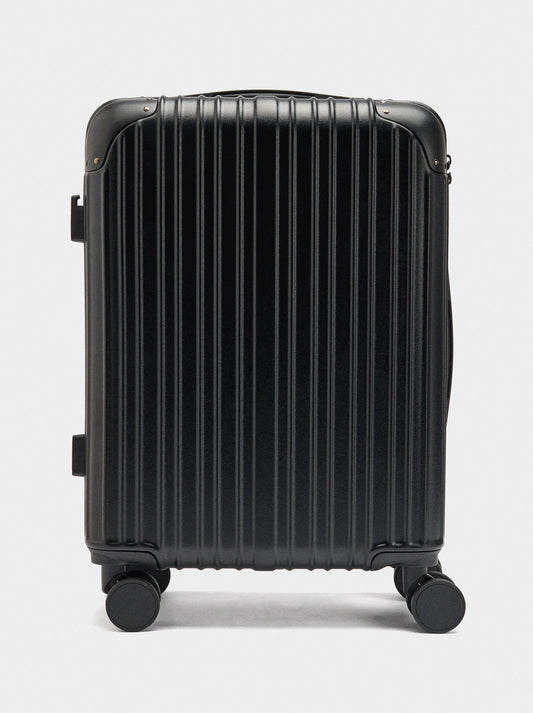 Striped Travel Suitcase