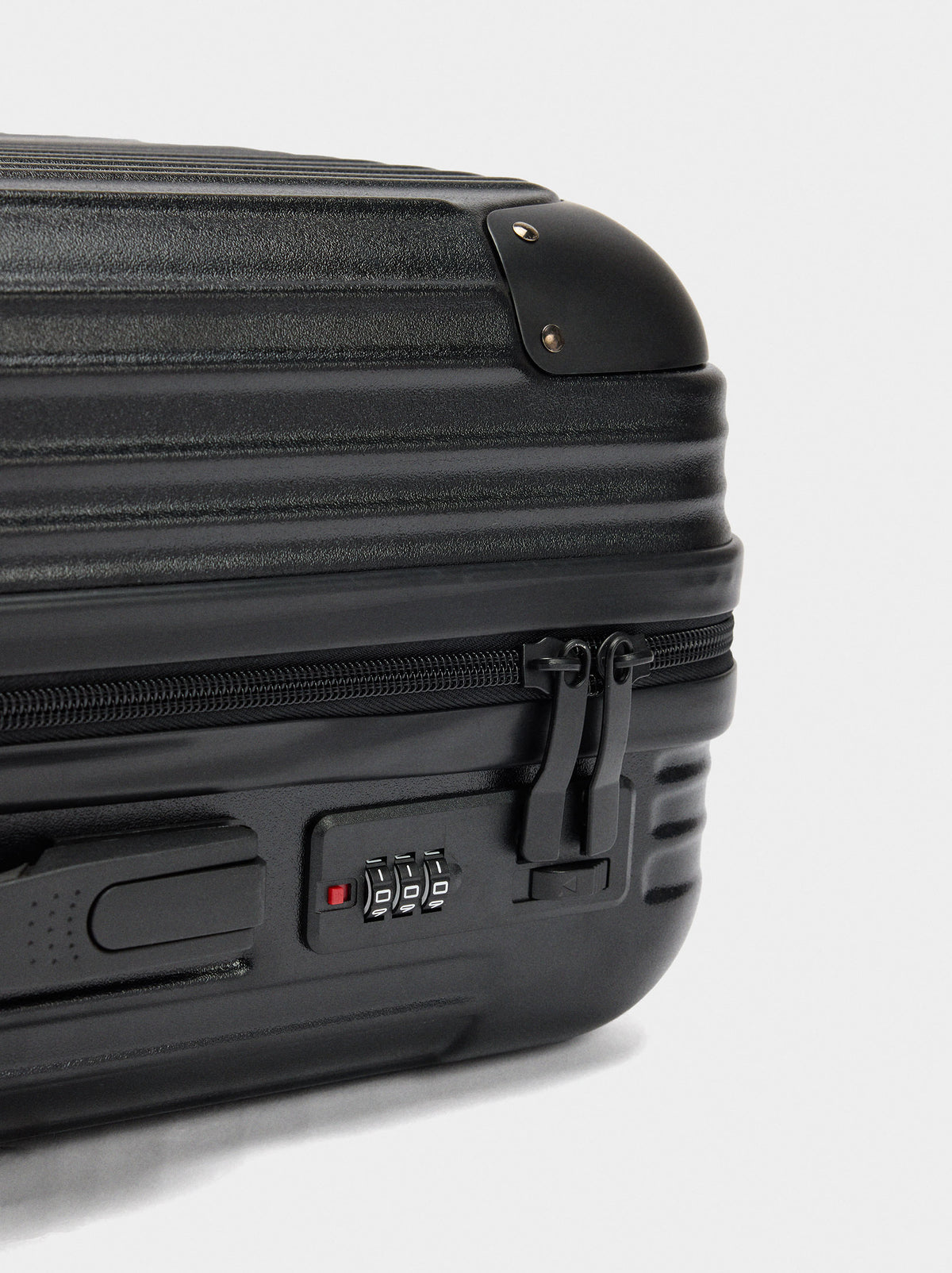 Striped Travel Suitcase