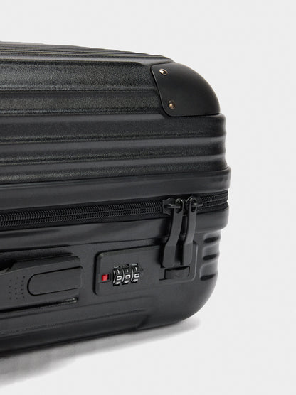 Striped Travel Suitcase