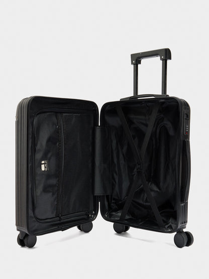 Striped Travel Suitcase
