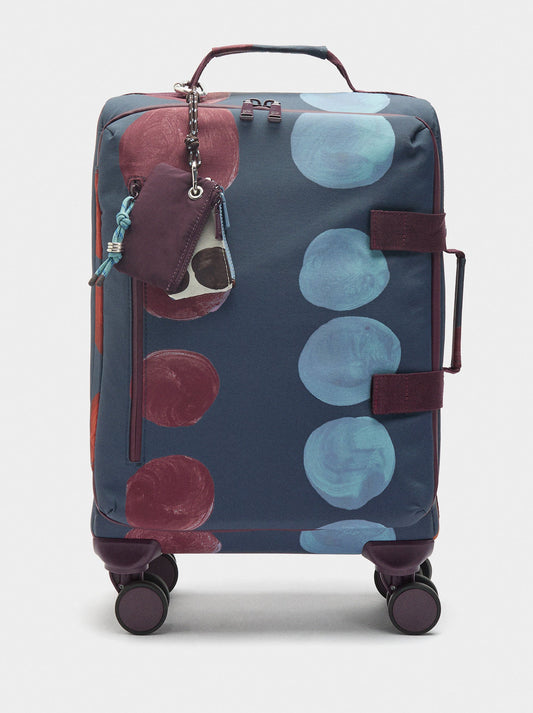 Travel Suitcase With Printed Nylon