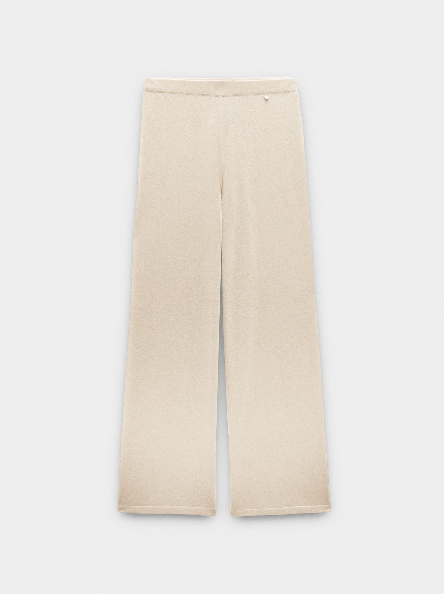 Mesh Knit Trousers With A Wool Blend
