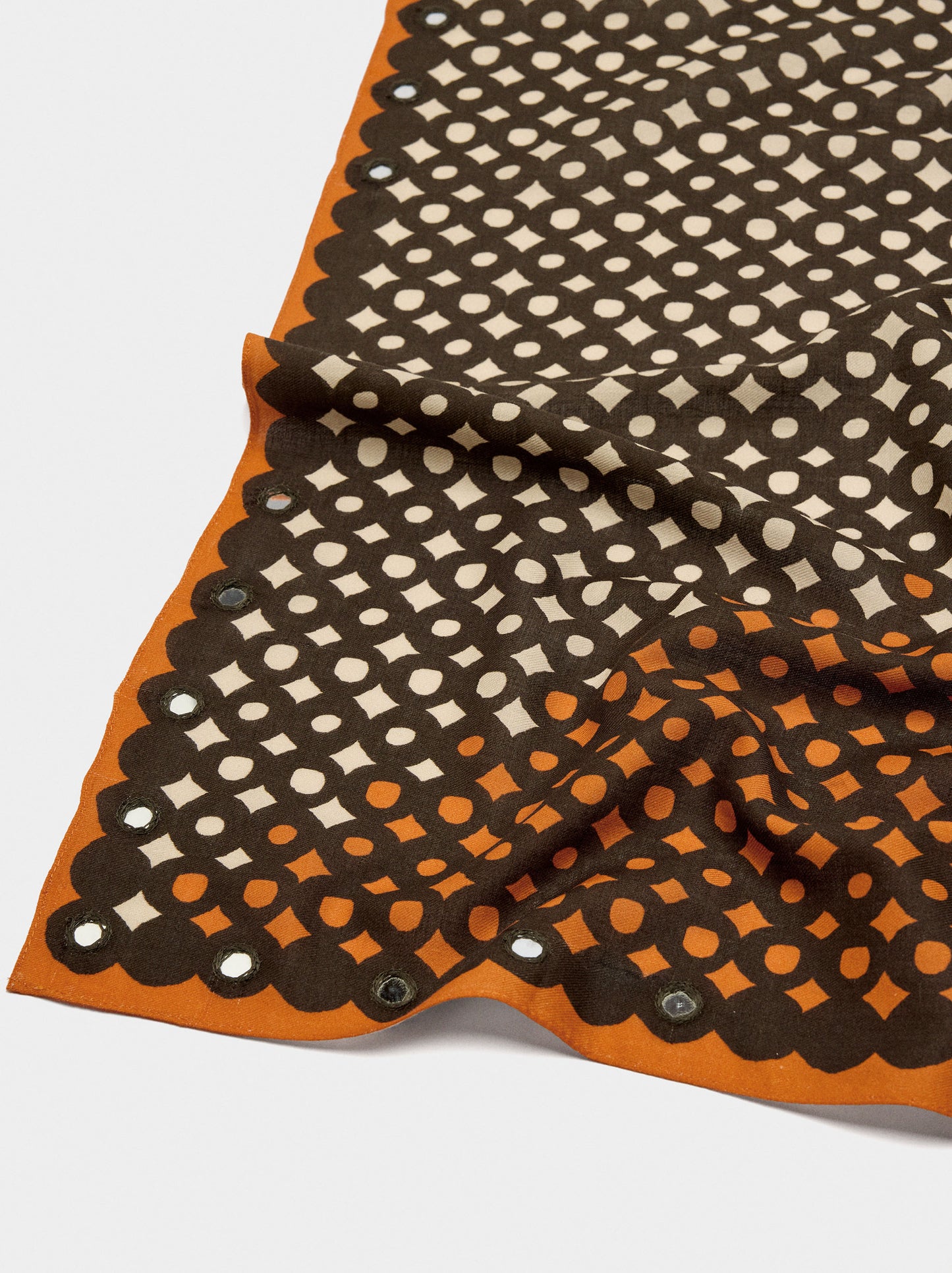 Square Printed Cotton Scarf