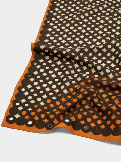 Square Printed Cotton Scarf