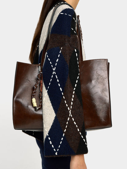 Shopper Bag With Pendant