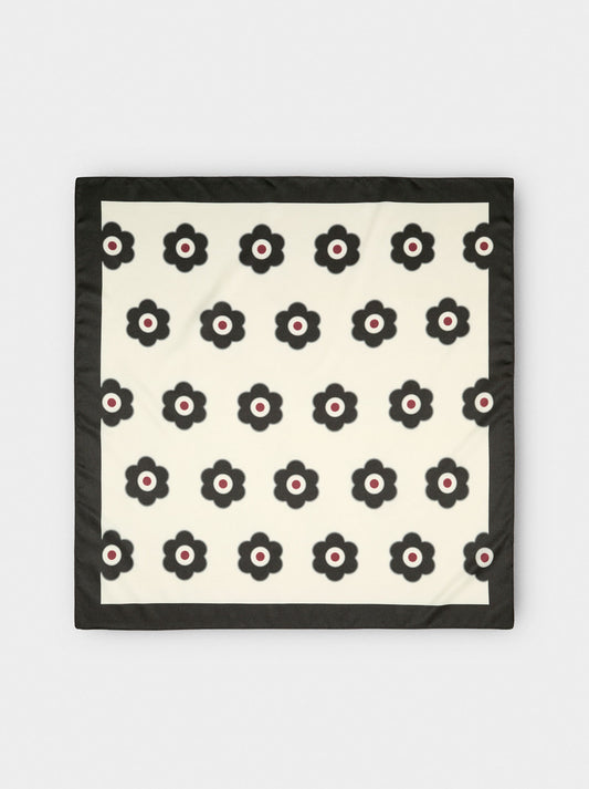 Satin Square Printed Scarf