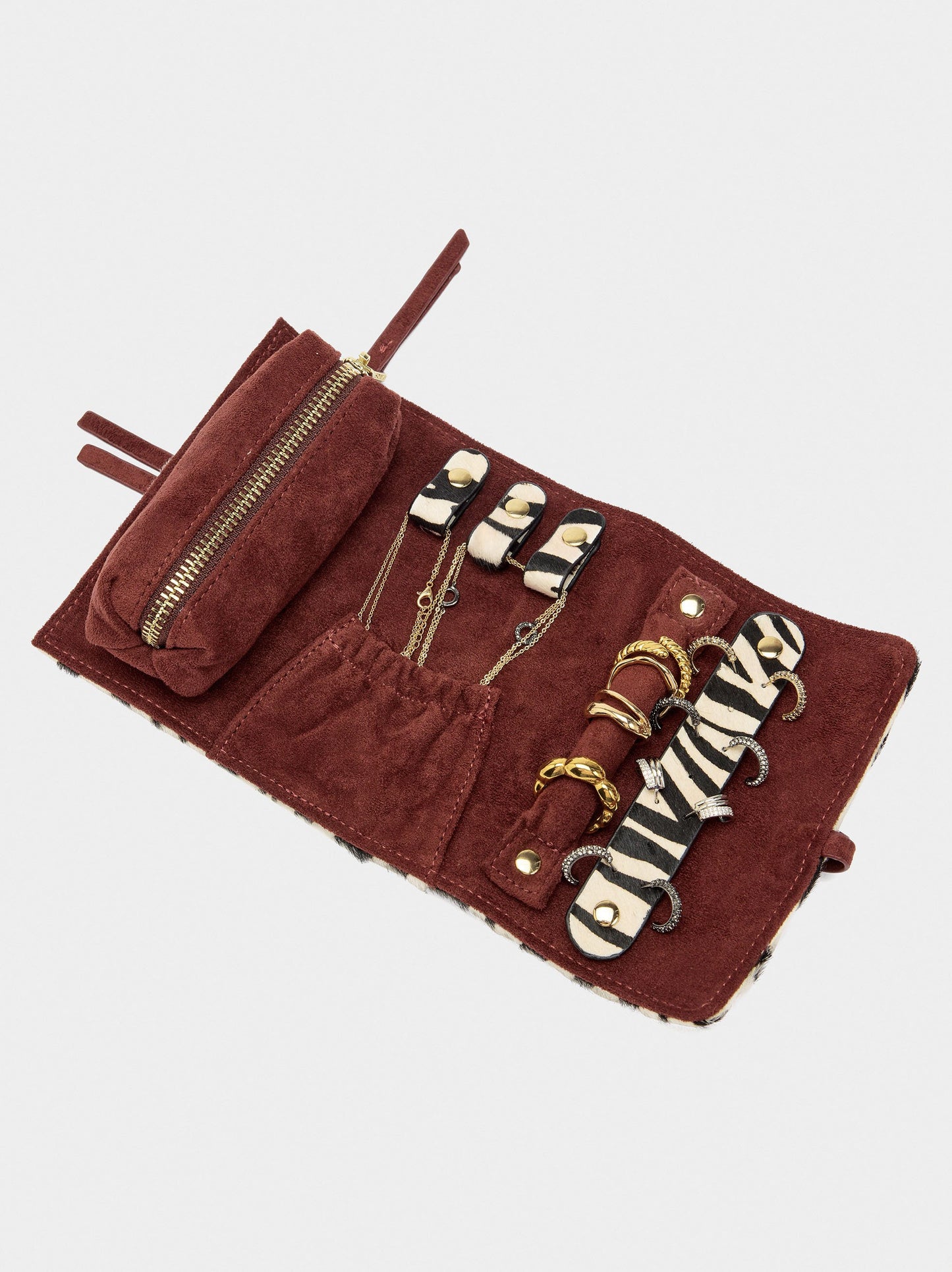 Jewellery Roll With Leather
