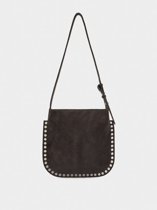 Leather Crossbody Bag With Studs