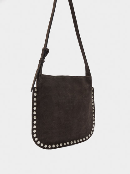 Leather Crossbody Bag With Studs